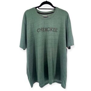 Cherokee Men’s Pine Grove Heather Green Box Logo Tee Size XL